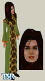 Sims 1 — Mariah the Mage 2 by Owen — Mariah from Ultima 9 wearing the latest fashion of the ladies in Britannia. Long