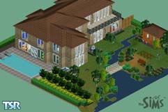 Sims 1 — Eagle Bay by Nescaya — Comfortable modern house with great garden overlooking the sea. Suit family or