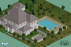 Sims 1 — Pin Blanc by Brandi L — A nice home for a group of roomates or a family. This home has 2-3 bedrooms, 2