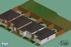 Sims 1 — South Side Row by kool_kevo — A row of four houses straight outta the south side of Atlanta. If your house is