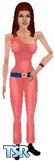 Sims 1 — Red & Hot by Randy! — A nice pinky reddish leather catsuit, with hight heels. *1 skin tone* **Head NOT