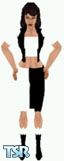 Sims 1 — Kezz11 by Kezz — Black and white outfit, great as casual wear in and outside the home. Light skin only, sorry!
