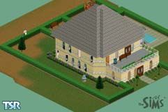 Sims 1 — Complete House by Itin — This house is fully furnished, and it is completed with swimming pool, beautiful garden