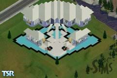 Sims 1 — Cloud 9 by Jay Stockstill — This is a floating house suspended by two super reincorced porcelin staircases. It