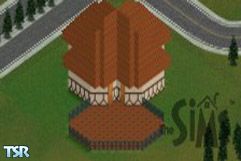 Sims 1 — Flower-Shaped by Broadway — Just like the title says, a flower-shaped house. Attractive, yet basic.