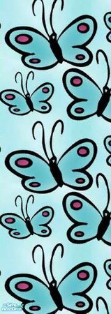 Sims 2 — Pop Art Wall Set - Butterflies by SIMcharlie — Pop Art, a visual art movement of the 1950s, combined with