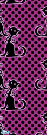 Sims 2 — Pop Art Wall Set - Black Cats by SIMcharlie — Pop Art, a visual art movement of the 1950s, combined with