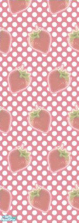 Sims 2 — Pop Art Wall Set - Strawberries by SIMcharlie — Pop Art, a visual art movement of the 1950s, combined with