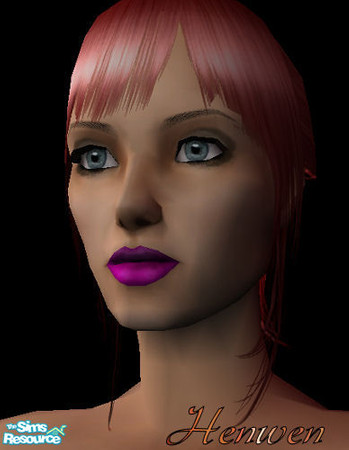 Sims 2 — Lip Metal Amethyst by Henwen — For an unusual dramatic look, a lip color with a metallic shine.