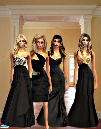 Sims 2 — Black lady by H76CXL — formal wear
