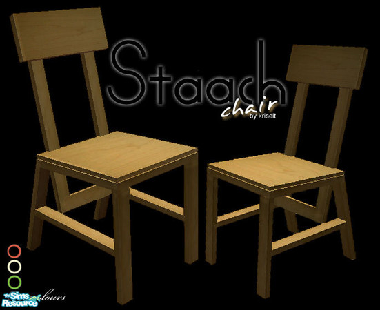 Sims 2 — Staach Chair by kriselt — Modern and original design for your elegant dining room. 