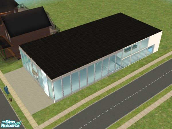 Sims 2 — 1125 Kandle Dr. by Kaeliana BrightStar — Clothing store, with an area for working out. Swimming pool. Hope you