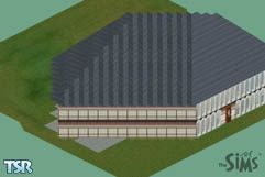 Sims 1 — Crystal house by Roy, inc. — This is the first house built by Roy,inc. It is in the shape of a crystal. The