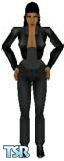 Sims 1 — Eve by Wishpoosh — Eve, from "Lone Gunmen", is now a sim! Including her catsuit and stake-out dress.