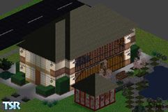 Sims 1 — ZAZEN by Ron Clarin — Sharp! Bachelor's Meditation Pad, 1bd.rm 2bath, centered kitchen, For this price, You wont