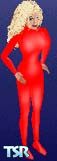 Sims 1 — Britney by LilKid Sim Creator — This is a skin of britney in her PVC red jumpsuit from her video 'Oops!...I did