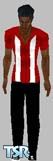 Sims 1 — Red Bowler by ChemicalWench — Red Guys' Bowling Shirt. 3 skin tones.