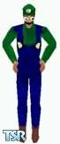 Sims 1 — Luigi by David Kraushar — It's Luigi from the classic Mario games.