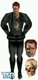 Sims 1 — Terminator2 by kyoen — Terminator2, two head skins included.