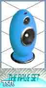 Sims 1 — Blue Rave Egg Speakers by S.M. Lust — Made to fit with the Egg TV, But always nice to add with other stuff as
