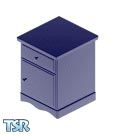 Sims 1 — Super Sims Stuff Dark Blue Bedside Table by miggz — Super Sims Stuff means value. Made of machine chipped and