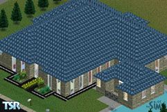 Sims 1 — me_house by Iyuy — A house with 3 bedrooms, 3 bathrooms, family room, kitchen, living room and a cool flying