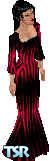 Sims 1 — Glow Red by Karen L. K. — Blood red streaked across black makes this a stunning dress. Comes in all three skin