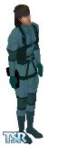 Sims 1 — Solid Snake by Steve — A Solid Snake Skin, with Snake Wearing his new outfit from the Playstation 2 game Metal