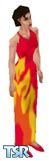 Sims 1 — Fire by Kimmie — This firey outfit is a sure fire hit at any party, or for an everning out. For the gal that