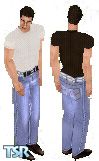 Sims 1 — studl501 by Samuli — What is more comfortable than a nice pair of low hung light blue jeans, may I ask? And just