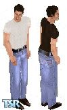 Sims 1 — light501 by Samuli — What is more comfortable than a nice pair of low hung light blue jeans, may I ask? And just
