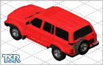 Sims 1 — Red Toyota by Dodongomon — It's the all new 2001 Toyota SUV. Notice how the heated pedals warm your feet, while