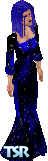 Sims 1 — Radioactive Blue by Karen L. K. — This dress is all aglow in a perfect shade of radioactive blue. Comes in all