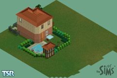 Sims 1 — Kingston Residentials by Kay — Gorgeous two-storey house in the Kingston Style. Large garden with a small