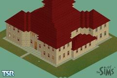 Sims 1 — Two Wings by Papa Smurf — Large reasonably priced house for the Entertaining family of Sims. 2 Floors consisting