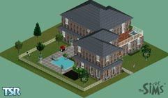 Sims 1 — Cape Cod Classic by Dennis Venturoni — The exterior is typical Cape Cod.The interior features an entrance foyer,