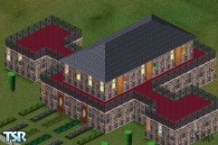 Sims 1 — Spanner Bird House by David Pendray — This house is named spanner bird because it looks to me like a bird with a