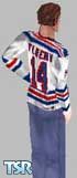 Sims 1 — Theo Fluery Home Jersey by Bill Faries — Theo Fluery - Jersey has numbers on arms and back