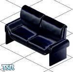 Sims 1 — Black Leather Seat by BooBoo — A soft leather seat, which will help your Sims to re-energize!