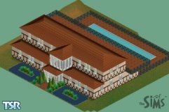 Sims 1 — Simple Elegance by Eva Wear — This is a lovely 1 Bdrm/1 Bath house with elegant landscaping. It's left empty for