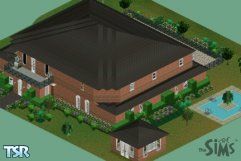 Sims 1 — Brick Beauty by nat and meg — Beautifully made brick house includes spa room, delicate landscaping and elegantly
