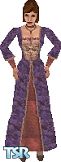Sims 1 — Fancy Dress by Aubrey Weese — A fancy medieval dress with many silky patterns. The mesh is by Jermome - <a