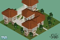 Sims 1 — Bungalow by Paul van der Voordt — Its a house that stands on pillars it look's very good go download it