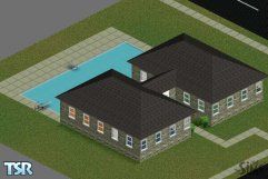 Sims 1 — Weird by Brandon — Wierd is not a normal house. On one side you have your bedroom and bathroom and the other is
