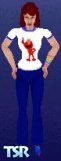 Sims 1 — Elmo by Ameuth — Elmo shirt with baclets, thank you for down loading elmo!!