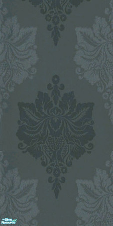 Sims 2 — Orion Gray by Ses — A classically modern floral print wallpaper in gray