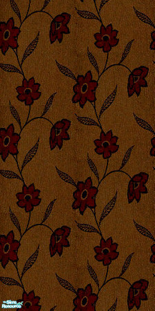 Sims 2 — Daisy Chain - Rustic by Ses — A trailing daisy chain pattern wallpaper