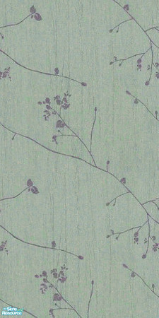 Sims 2 — Rustic Vines In Green by Ses — A rustic-looking wallpaper covered in vines