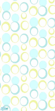 Sims 2 — Hollo Hoops - Blue And Yellow by Ses — Part of the Hollo Hoops Wallpaper Set