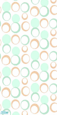 Sims 2 — Hollo Hoops - Orange And Green by Ses — Part of the Hollo Hoops Wallpaper Set